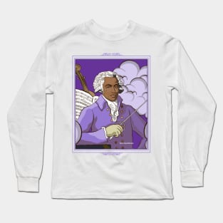 Portrait of Joseph Bologne violet Long Sleeve T-Shirt